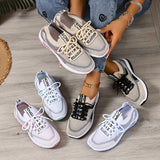 Baskets de sport femme style décontracté pour marche et loisirs