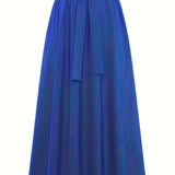 Jupe longue taille haute style paperbag femme élégante et décontractée
