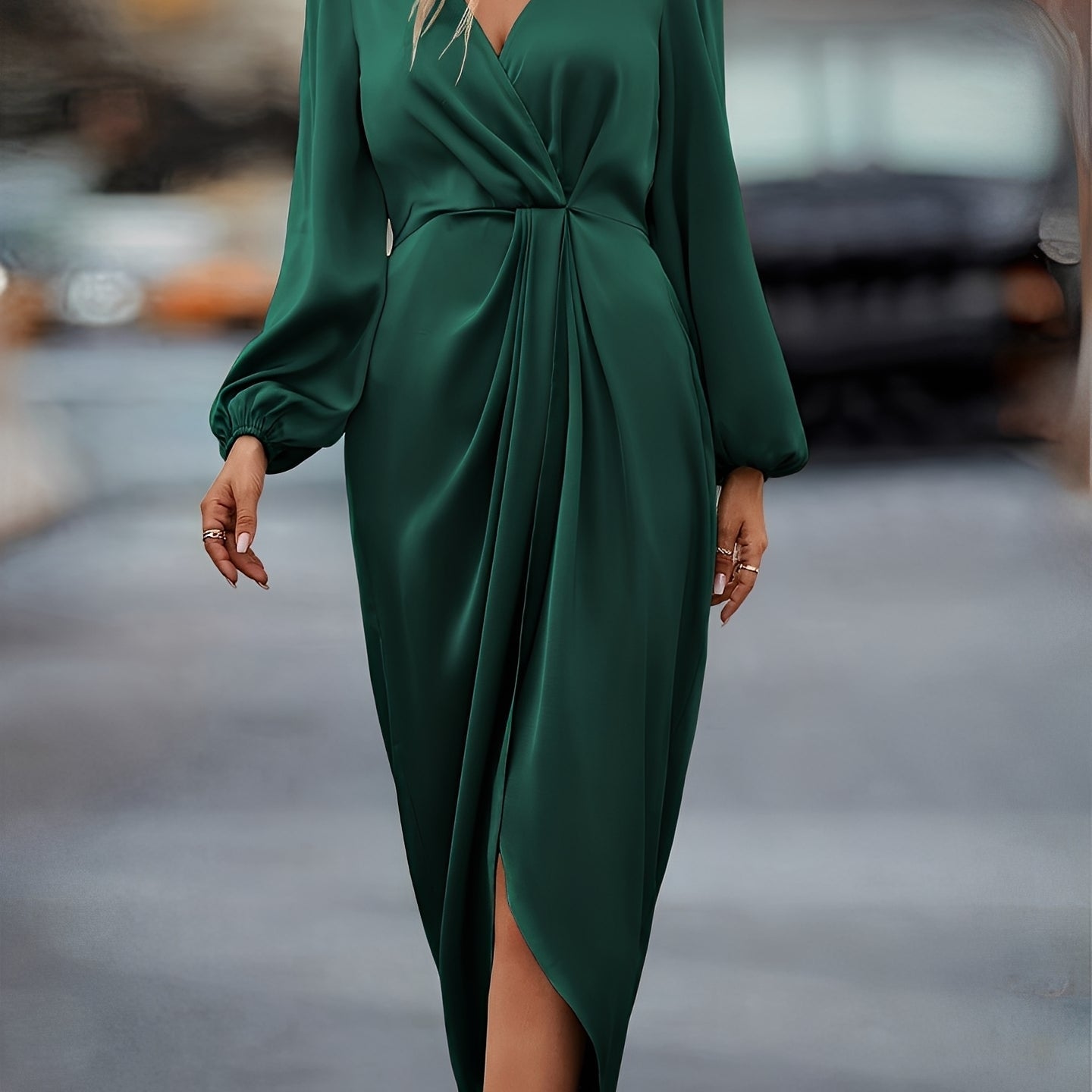 Selina | Elegancka damska sukienka satynowa
