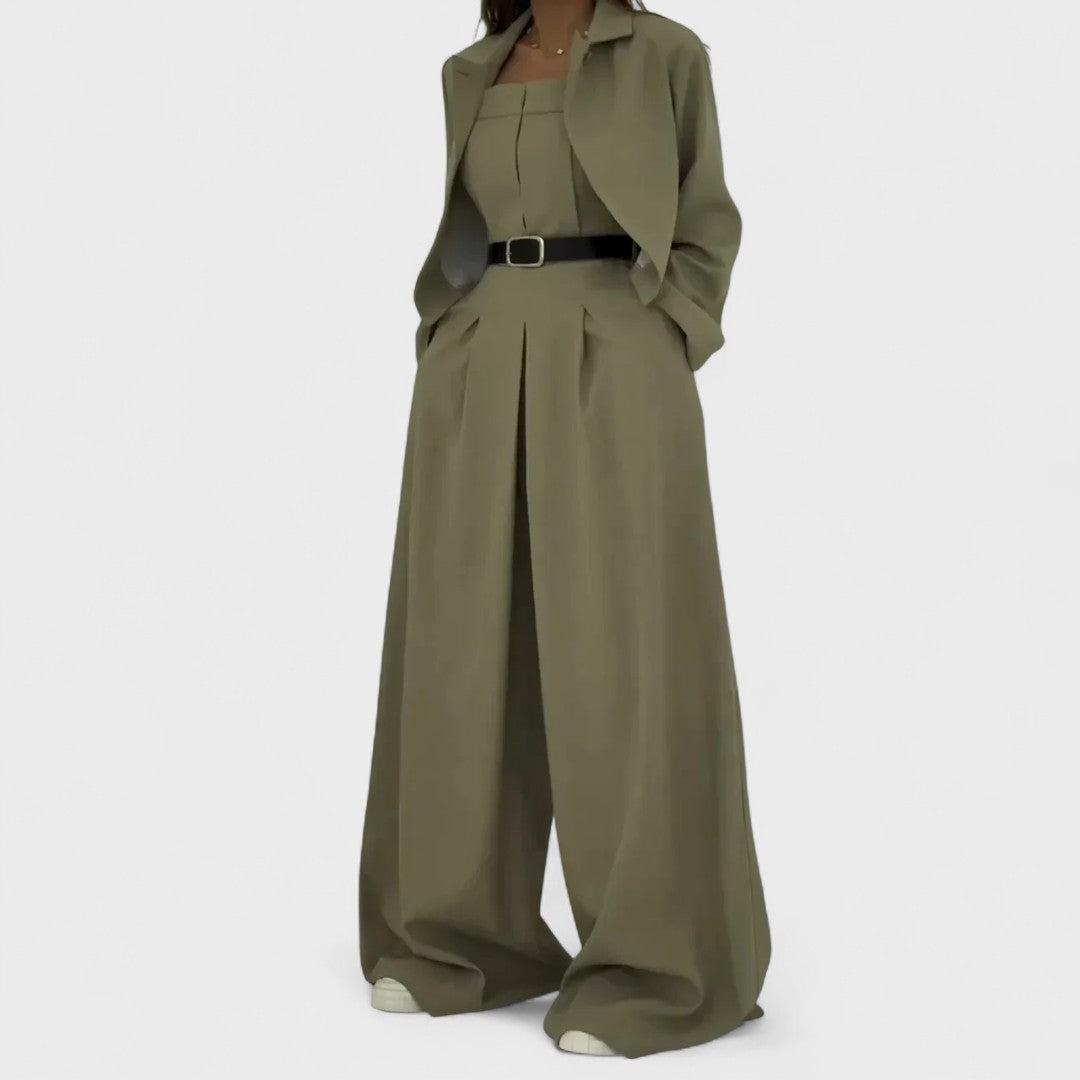 Eclat | Zestaw damski bustier + żakiet - Styl elegancki i modny