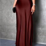 Jupe Longue Élégante Femme Style Soirée et Cocktail