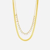 Marizanne | Elegancki naszyjnik z motywem węża i zestaw biżuterii z perłami