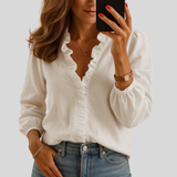 Elegancka Bluzka z Falbankami