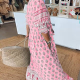 Damska Sukienka Midi z Nadrukiem | Boho