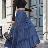Jupe Longue Femme Élégante Style Bohème pour Printemps Été
