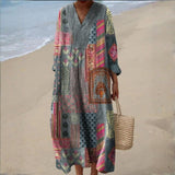 Przecława | Sukienka Boho Patchwork