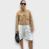 Naomi – Elegancka kurtka z zamszu o klasycznym kroju