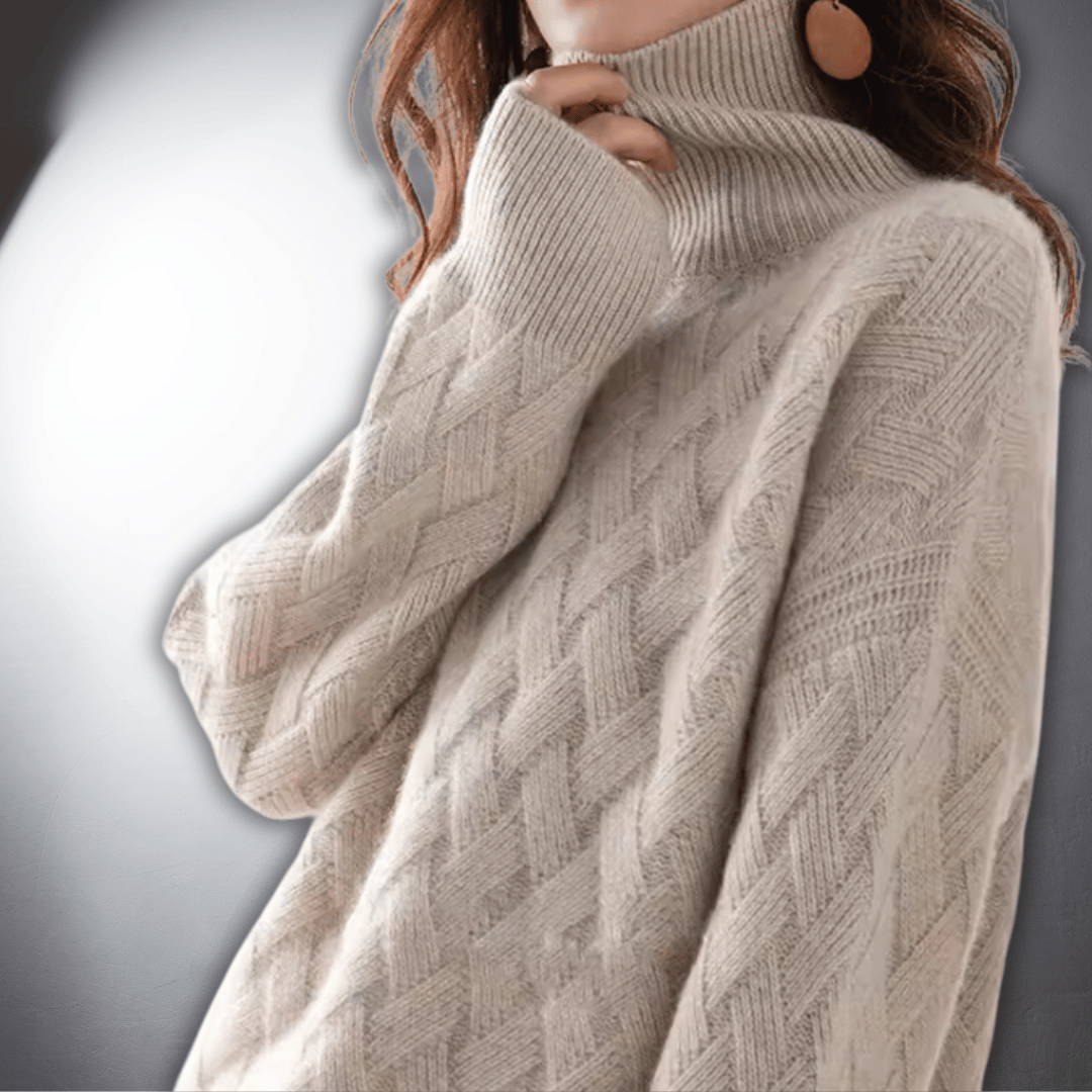 Lavinia | Oversize’owy sweter z wysokiej jakości kaszmiru