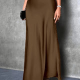 Jupe Longue Élégante Femme Style Soirée et Cocktail