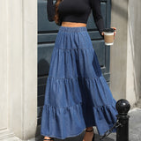 Jupe Longue Femme Élégante Style Bohème pour Printemps Été