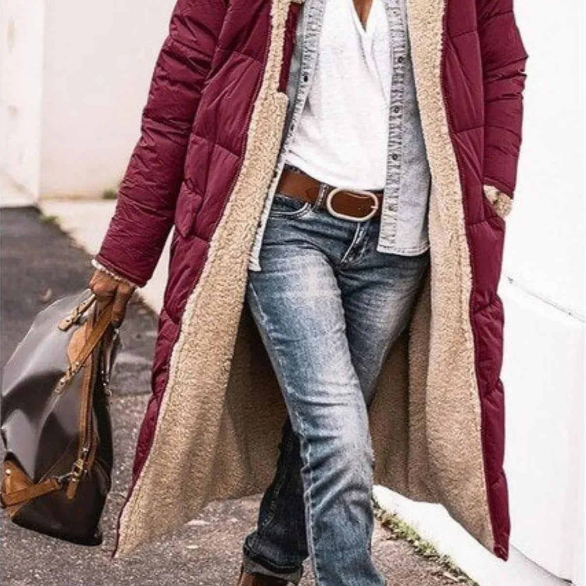 Danuta | Stylowy płaszcz dwustronny