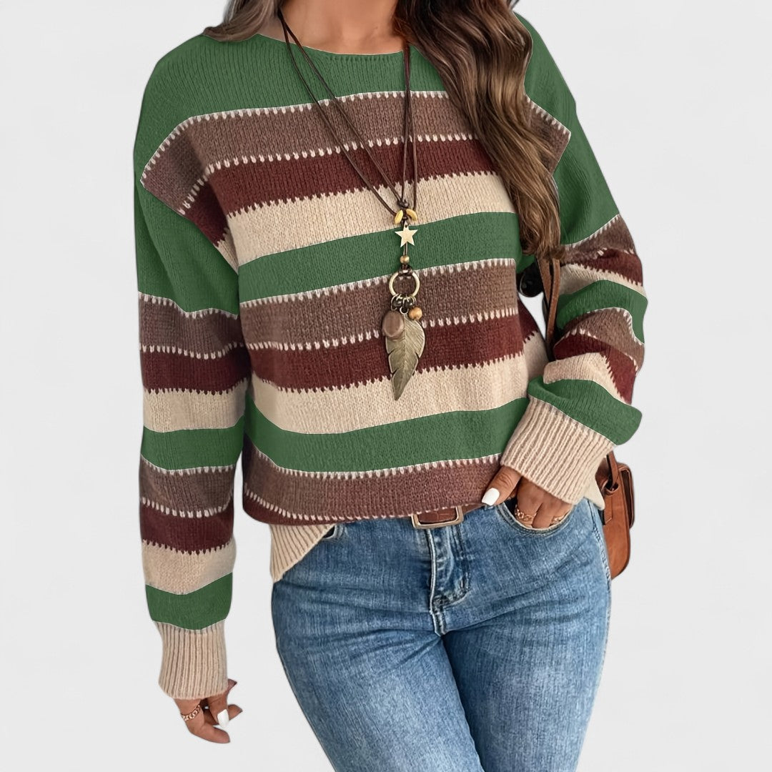 Maryanna - Casualny Sweter Vintage dla Kobiet