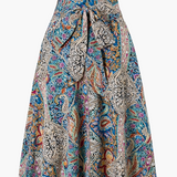 Jupe longue femme style bohème chic imprimé paisley – Élégante et fluide pour le printemps-été