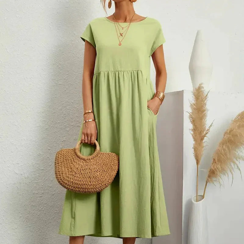 Damska Codzienna Letnia Sukienka | Maxi