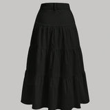 Jupe longue taille haute femme style bohème élégante pour printemps et été