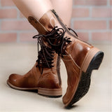 Bottes à Lacets Vintage pour Femme Style Aventurière – Confort et Élégance au Quotidien