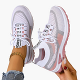 Baskets de sport femme style décontracté pour marche et loisirs