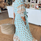 Damska Sukienka Midi z Nadrukiem | Boho