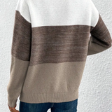 Calista - Elegancki Sweter z Długim Rękawem i Opadającymi Ramionami