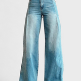 Avery - Eleganckie spodnie casualowe z szeroką nogawką