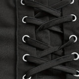 Jupe femme gothique élégante à volants avec laçage corset pour soirées et tenues alternatives