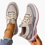 Baskets de sport femme style décontracté pour marche et loisirs