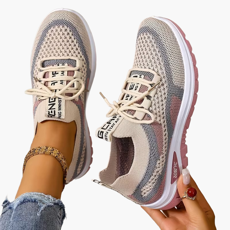 Baskets de sport femme style décontracté pour marche et loisirs