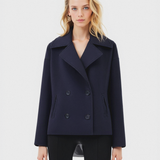 Pinalle | Krótki płaszcz z kołnierzem z klapami