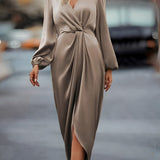 Selina | Elegancka damska sukienka satynowa
