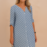 Iwona | Zwiewna Sukienka Boho w Kwiaty
