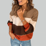Erika - Wygodny Sweter w Paski