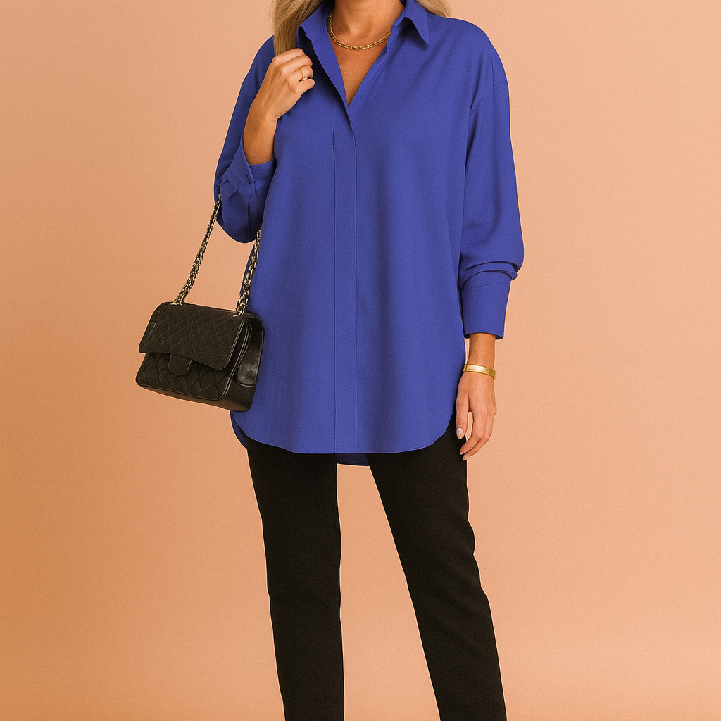 Monaco | Elegancka koszulowa bluzka oversize
