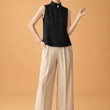 Livia | Elegancka bluzka z drapowaniem przy dekolcie