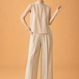 Livia | Elegancka bluzka z drapowaniem przy dekolcie