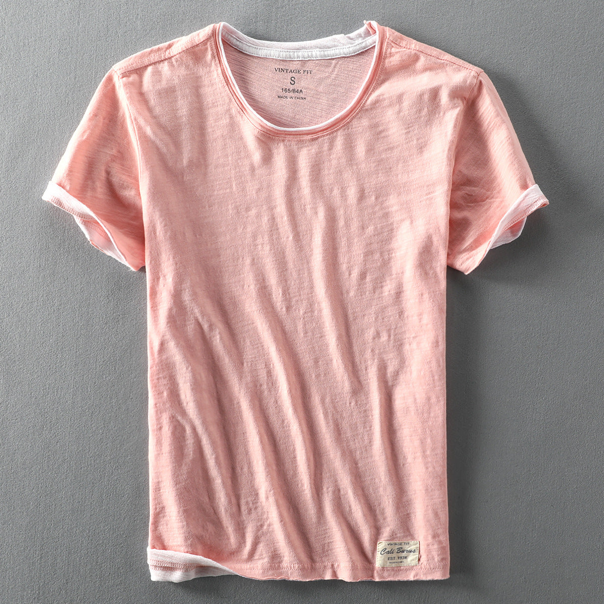 Męski T-Shirt z Krótkim Rękawem o Klasycznym Kroju | Minimalistyczny Styl