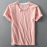 Męski T-Shirt z Krótkim Rękawem o Klasycznym Kroju | Minimalistyczny Styl