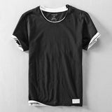Męski T-Shirt z Krótkim Rękawem o Klasycznym Kroju | Minimalistyczny Styl