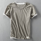 Męski T-Shirt z Krótkim Rękawem o Klasycznym Kroju | Minimalistyczny Styl