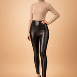 Klara | Ocieplane Legginsy z Efektem Skóry