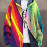 Kira | Luksusowa kurtka z kapturem inspirowana sztuką, z zamkiem błyskawicznym