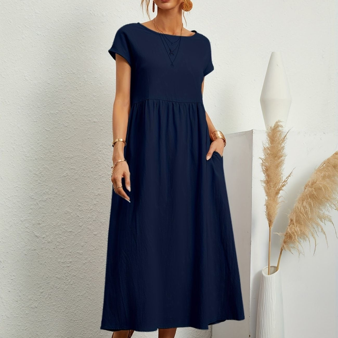 Damska Codzienna Letnia Sukienka | Maxi
