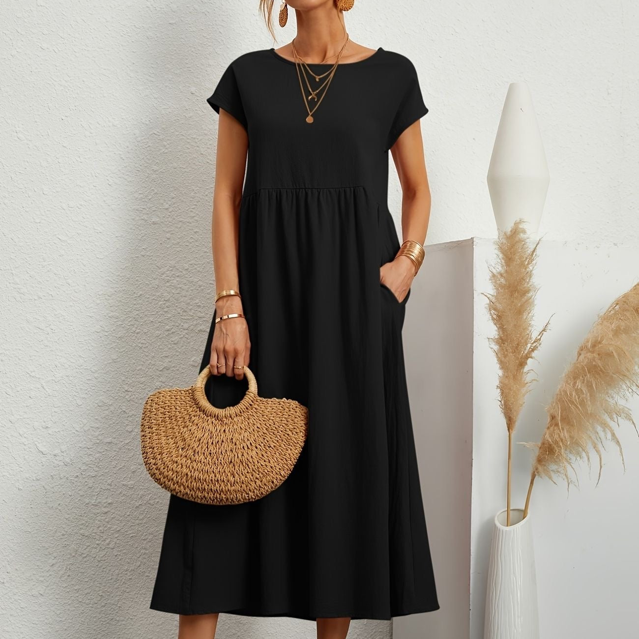 Damska Codzienna Letnia Sukienka | Maxi