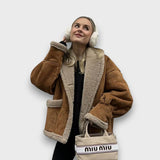 Gina – Ciepła kurtka z futrzaną podszewką