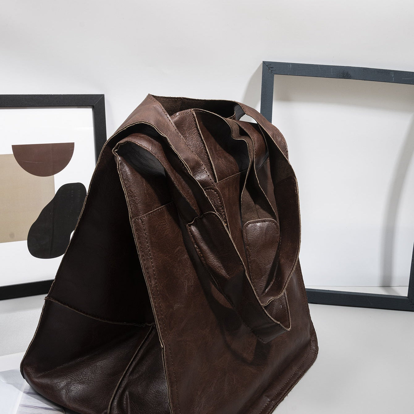 Oversized Vintage Skórzana Torba Na Ramię Dla Kobiet – Ponadczasowy Styl Spotyka Codzienną Funkcjonalność