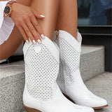 Bottes western femme à talon style cowboy mode urbaine