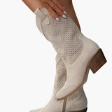 Bottes western femme à talon style cowboy mode urbaine