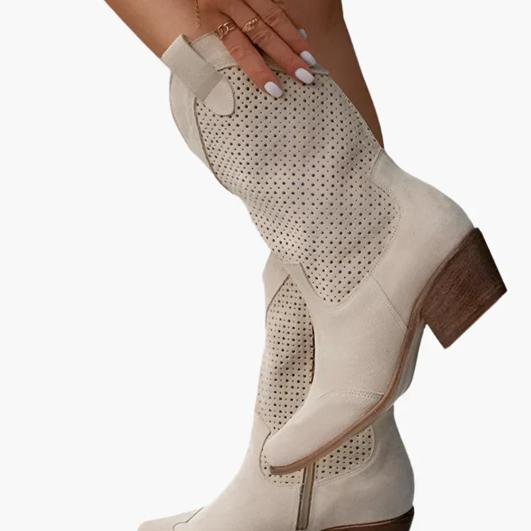 Bottes western femme à talon style cowboy mode urbaine