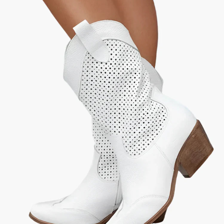 Bottes western femme à talon style cowboy mode urbaine