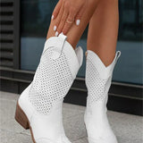 Bottes western femme à talon style cowboy mode urbaine