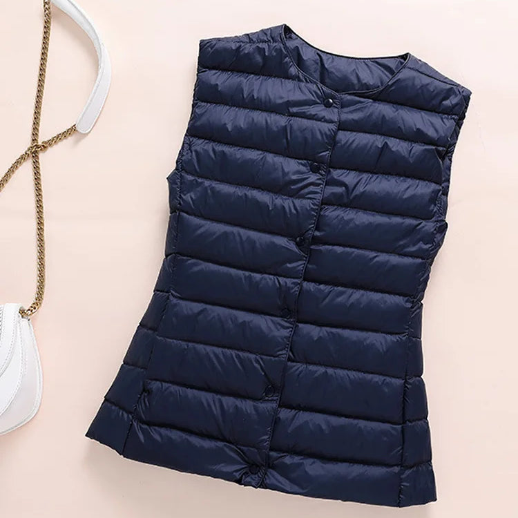 Kim – Gilet Ultraléger en Duvet pour Femme